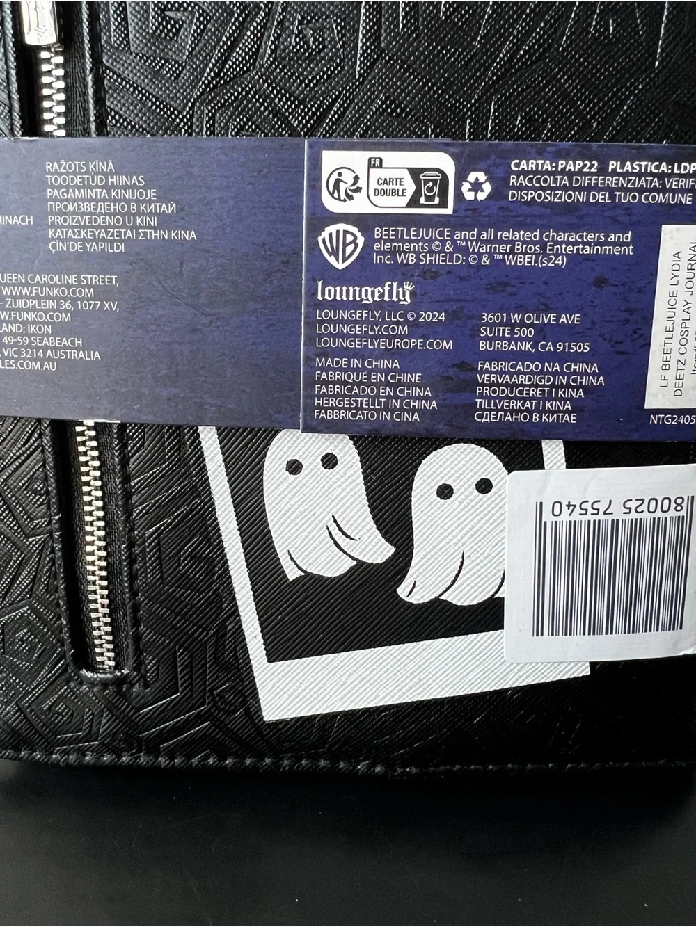 Loungefly Beetlejuice Lydia Deetz Stationery Notebook Journal - NWT